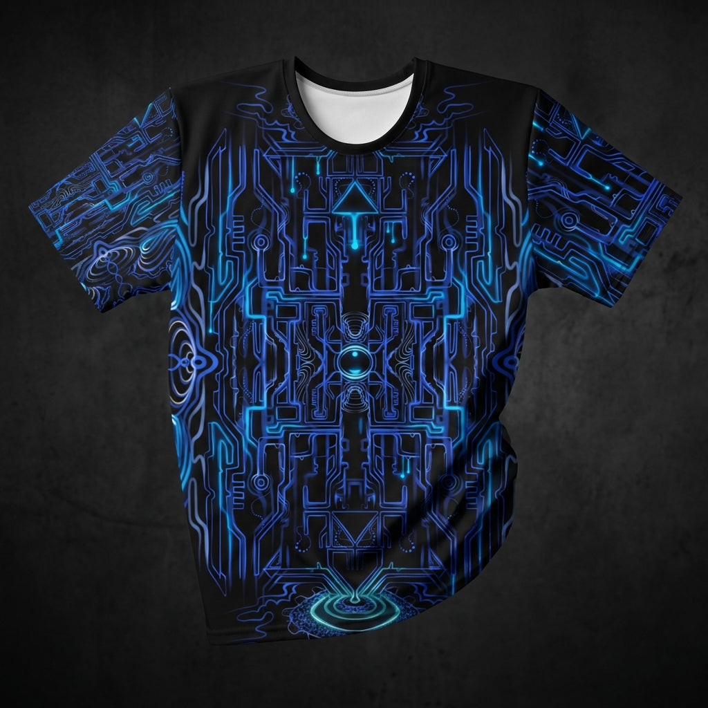 Blue Circuit Unisex T-Shirt